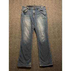 Old Navy The Mid Rise Kicker Boot-Cut in Willow Medium Wash Jeans‎ Size 12